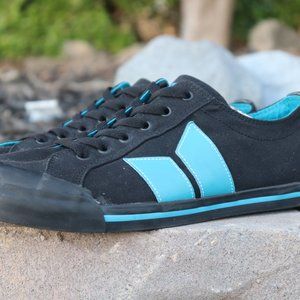 Macbeth Shoes Eliot Vegan Black/Teal Mens US 9